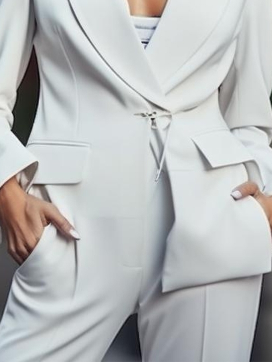 Chalk Cinched Suit-thumb