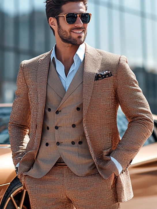 Cedar Plaid Three-Piece-image